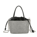 Rhinestone Evening Bucket Bag