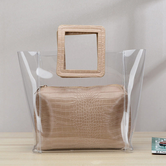 RanHuang Transparent Beach Shoulder Bag
