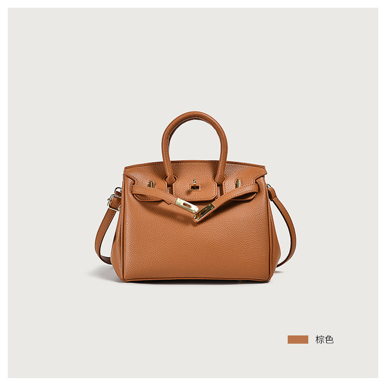 Classic PU Top-Handle Bag
