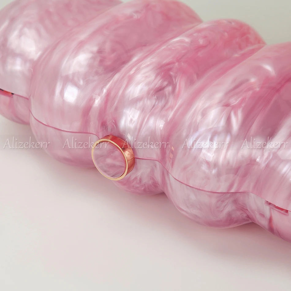 Shell Acrylic Evening Clutch