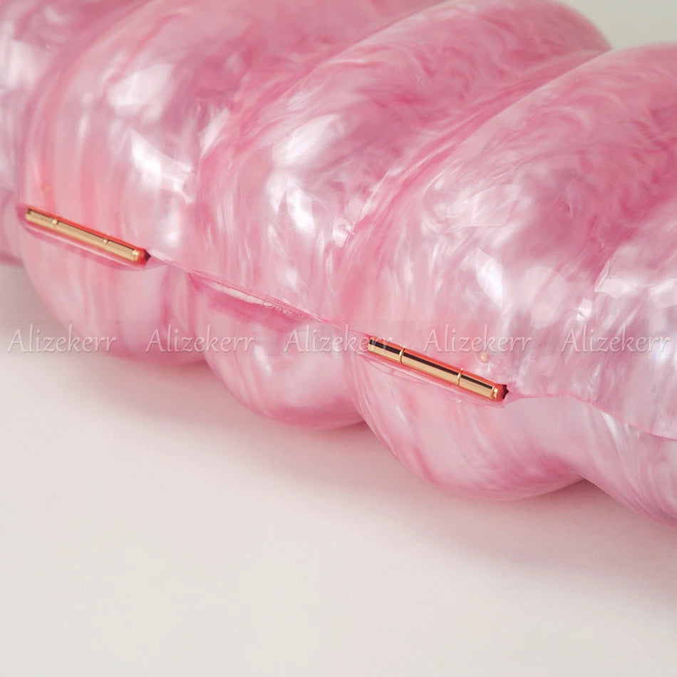 Shell Acrylic Evening Clutch