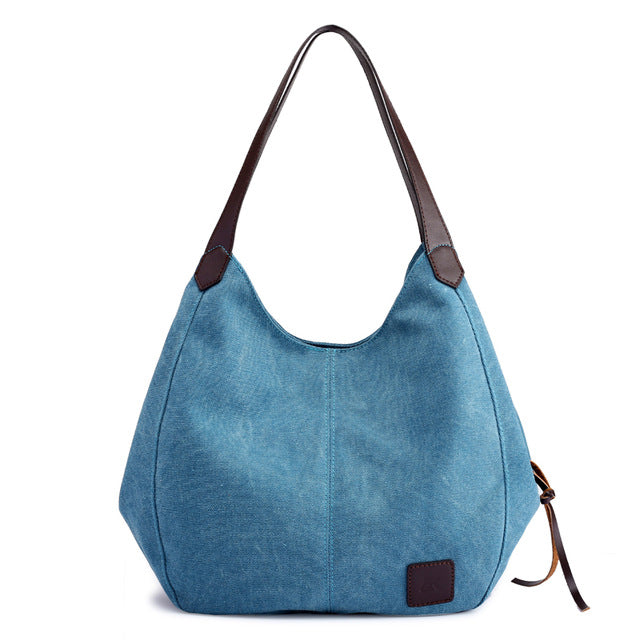 Plier Large Canvas Zipper Shoulder Bag