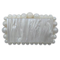Gold-Foil Acrylic Box Clutch