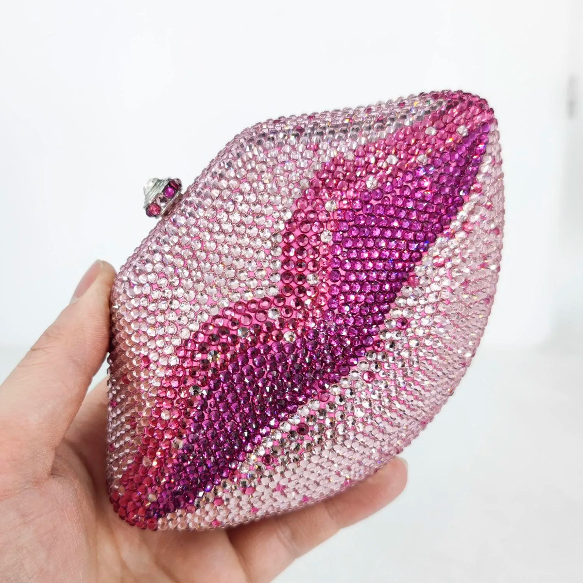 Rhinestone Metal Evening Clutch