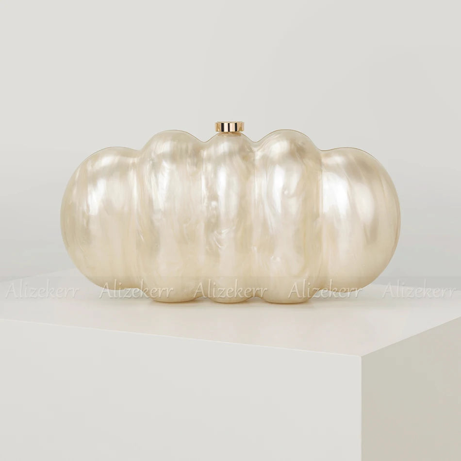 Shell Acrylic Evening Clutch