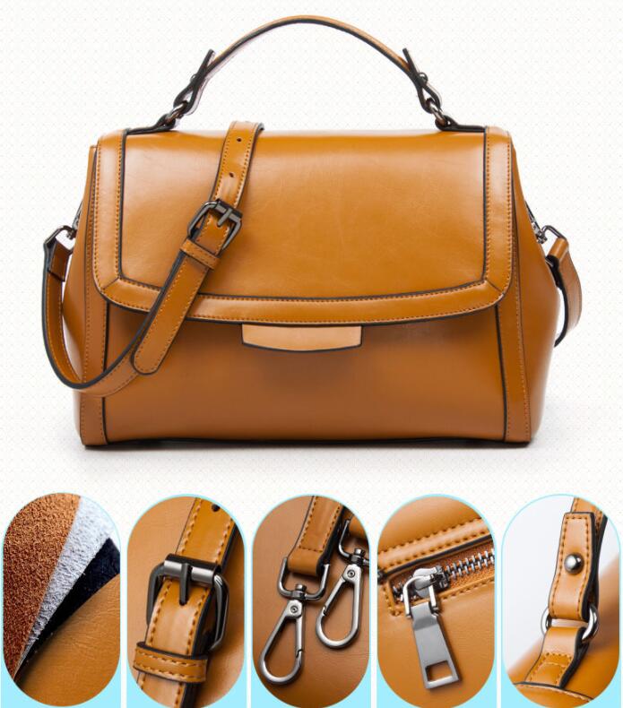 Leather Flap Shoulder Bag