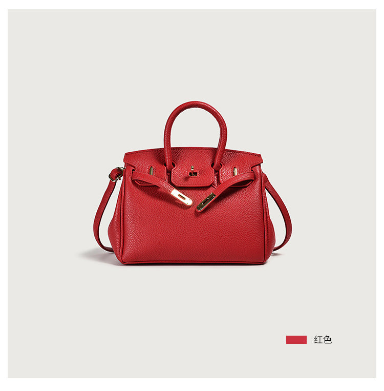Classic PU Top-Handle Bag