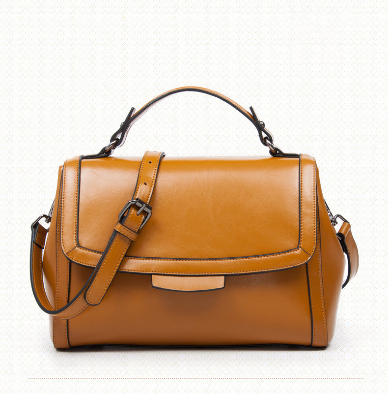 Leather Flap Shoulder Bag
