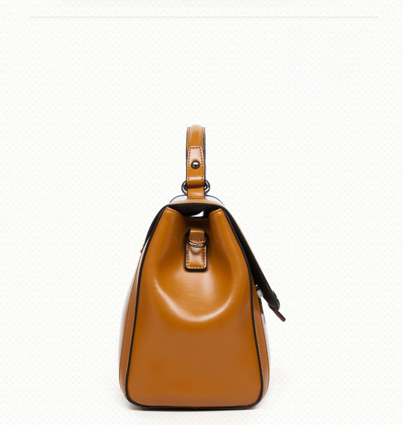 Leather Flap Shoulder Bag
