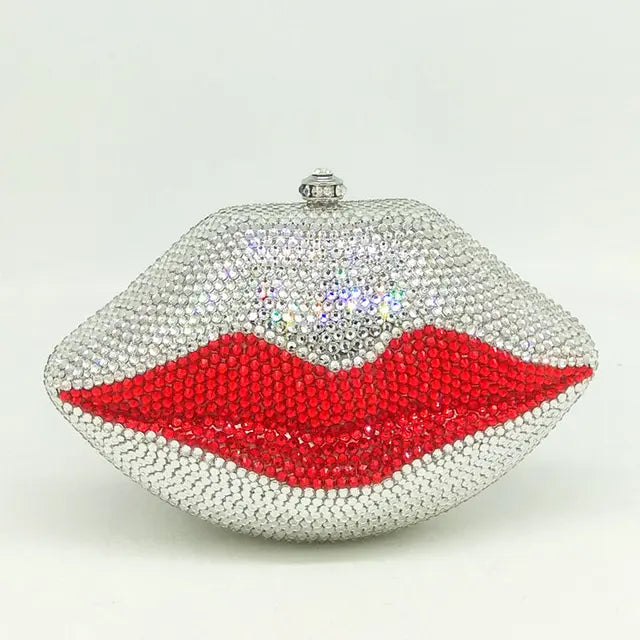 Rhinestone Metal Evening Clutch