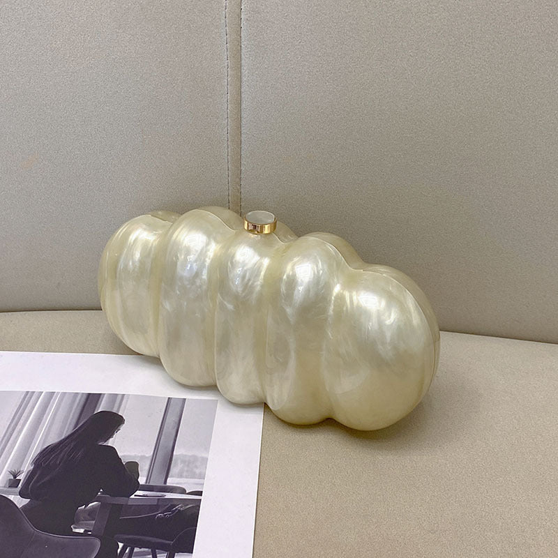 Shell Acrylic Evening Clutch