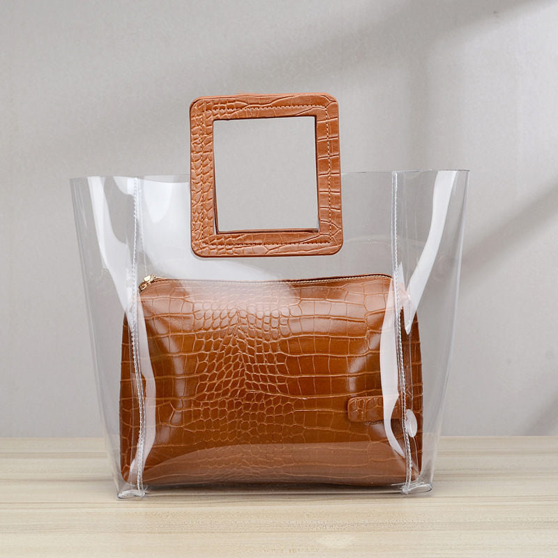 RanHuang Transparent Beach Shoulder Bag