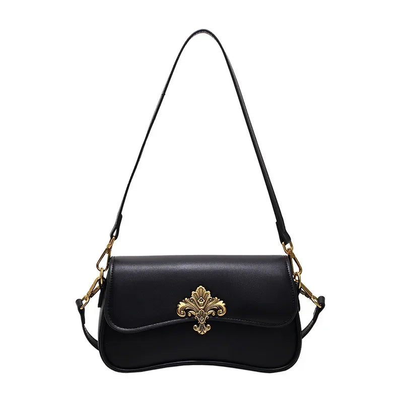 Textured PU Shoulder & Crossbody Bag