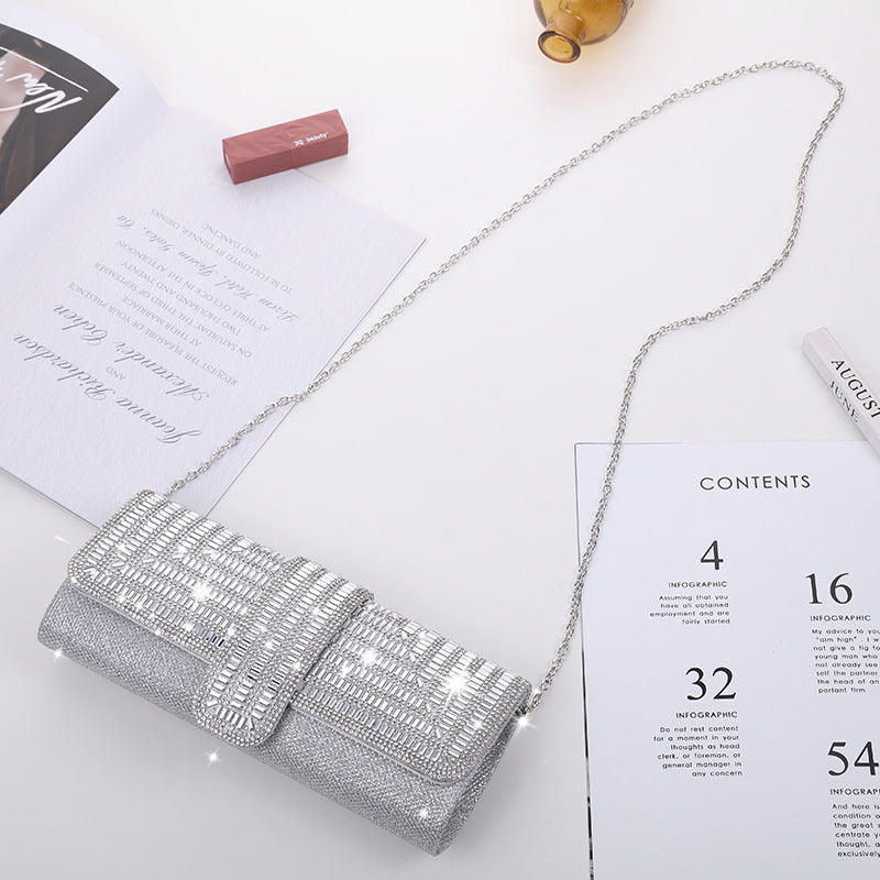 Chain-Handle Evening Bag