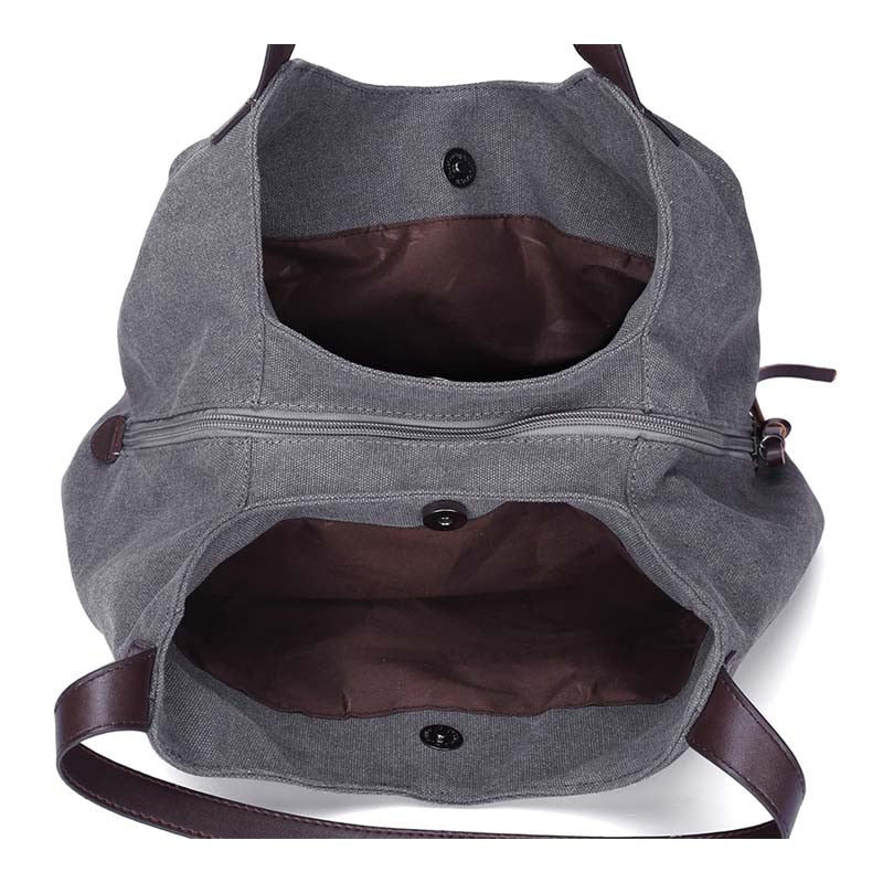 Plier Large Canvas Zipper Shoulder Bag