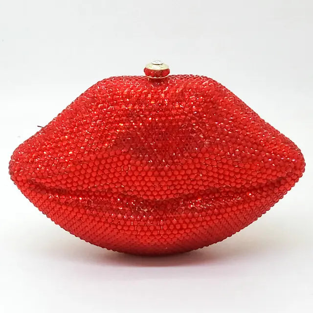 Rhinestone Metal Evening Clutch