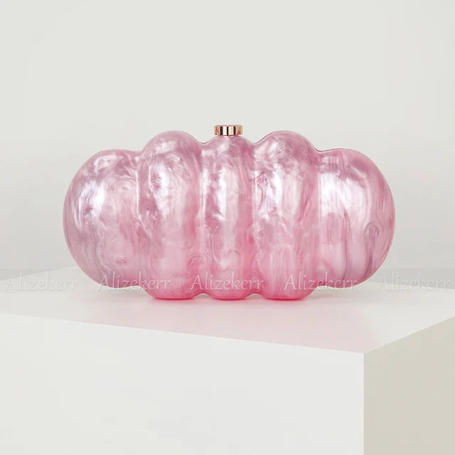 Shell Acrylic Evening Clutch