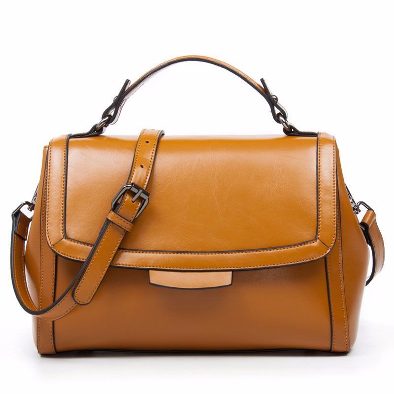 Leather Flap Shoulder Bag