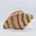 Gold Rhinestone Conch Clutch