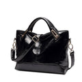 Oil-Wax PU Shoulder Bag