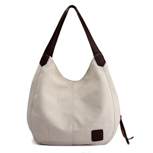 Plier Large Canvas Zipper Shoulder Bag