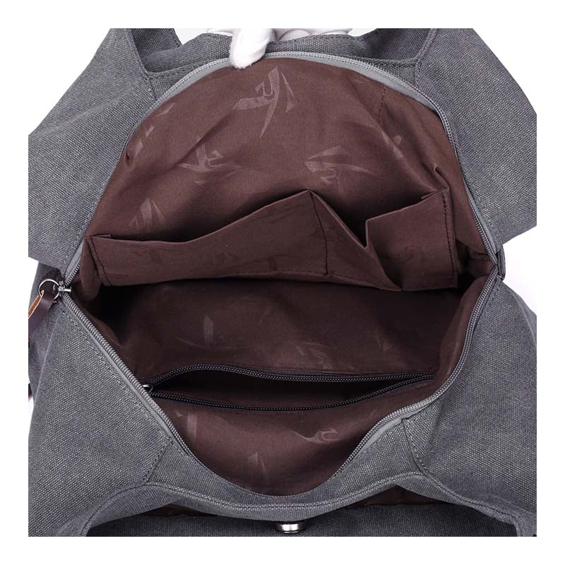 Plier Large Canvas Zipper Shoulder Bag