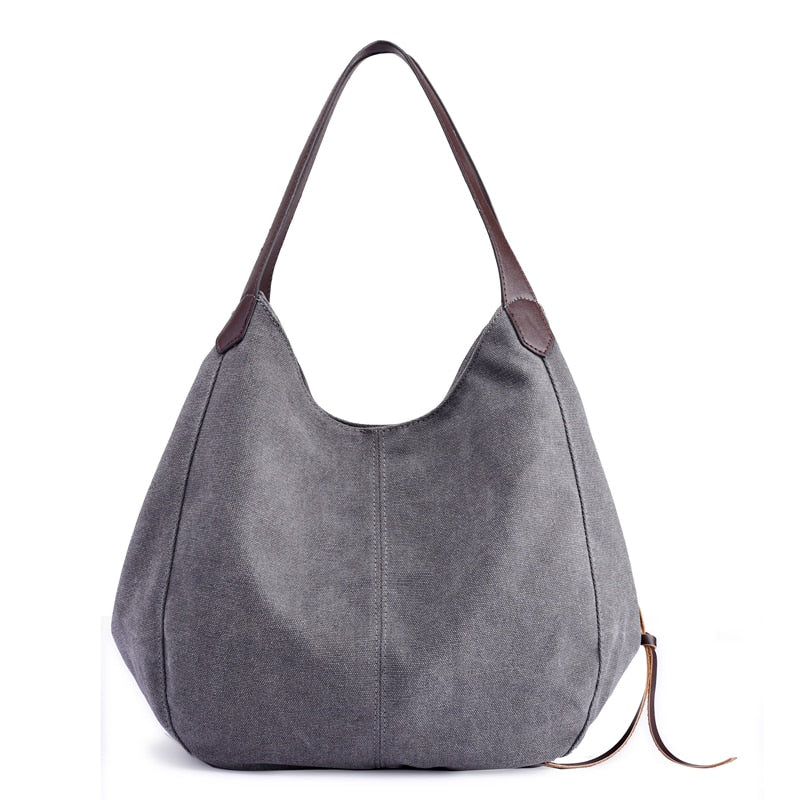 Plier Large Canvas Zipper Shoulder Bag