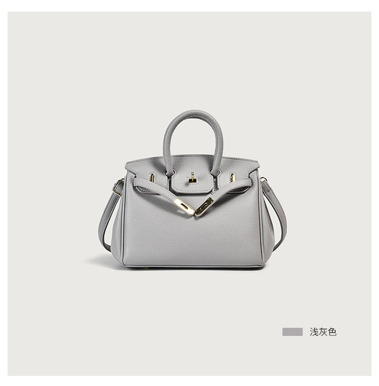 Classic PU Top-Handle Bag