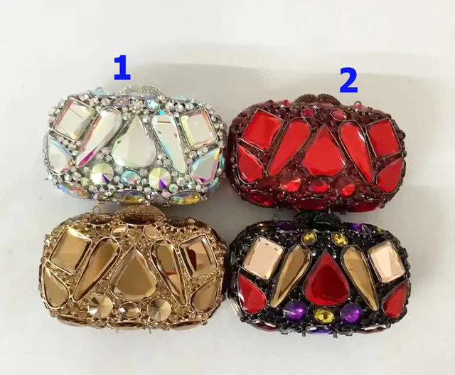 Statement Stone Evening Clutch