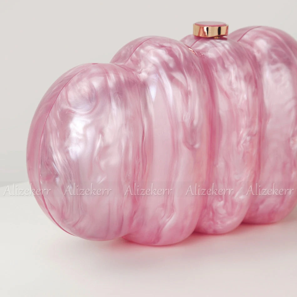 Shell Acrylic Evening Clutch