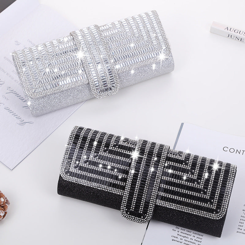 Chain-Handle Evening Bag