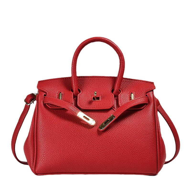 Classic PU Top-Handle Bag