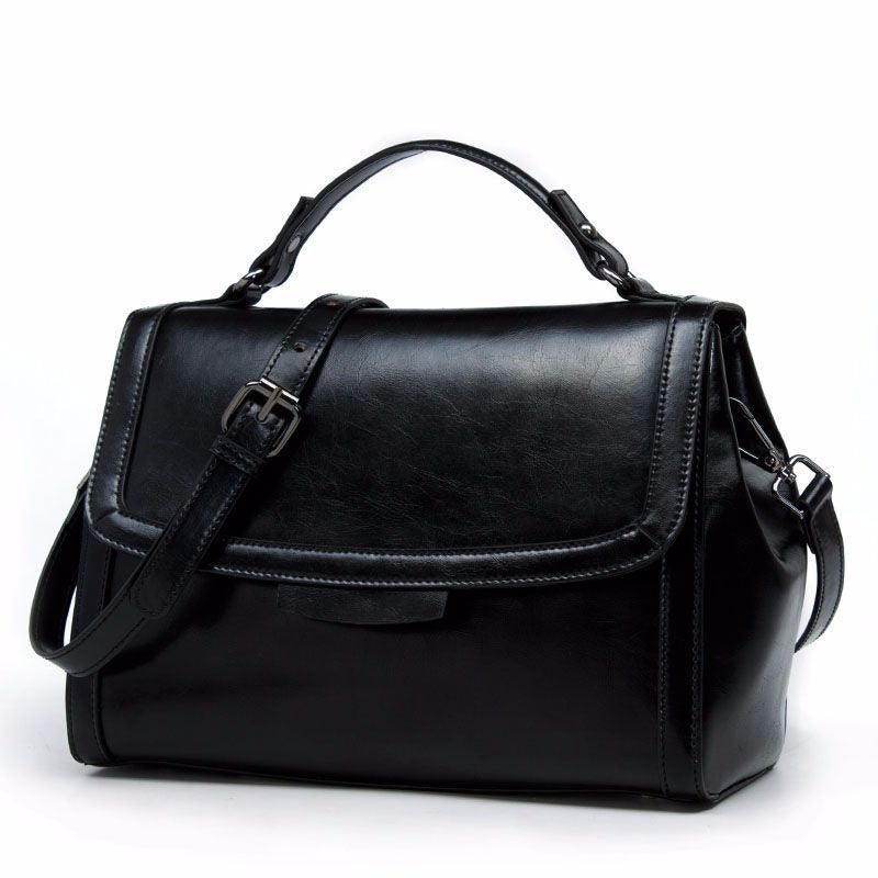 Leather Flap Shoulder Bag