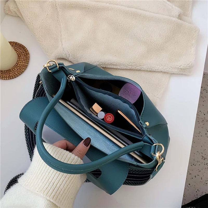 Retro Soft PU Tote Bag