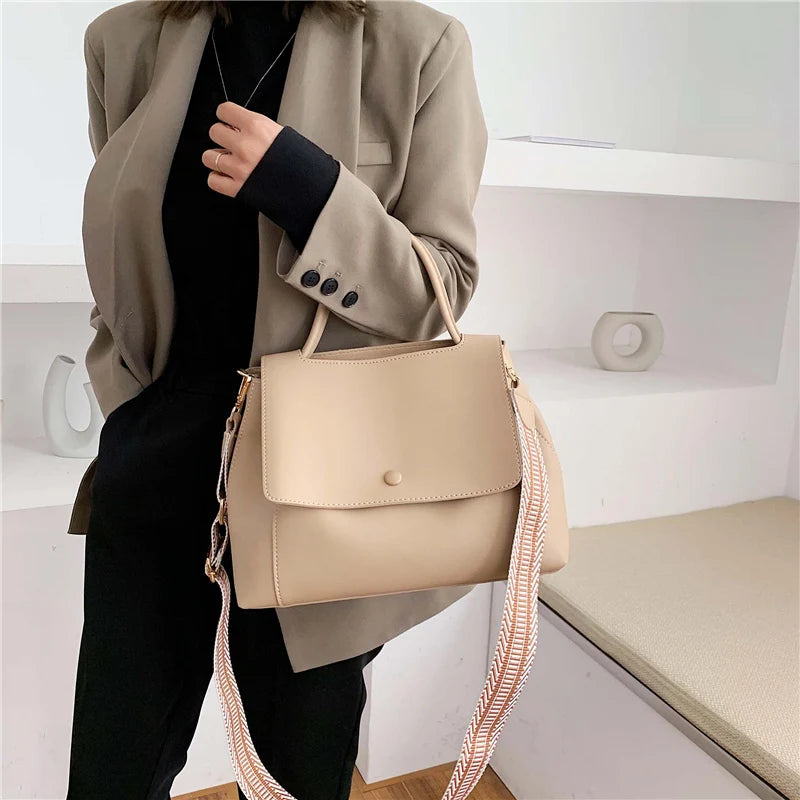 Retro Soft PU Tote Bag