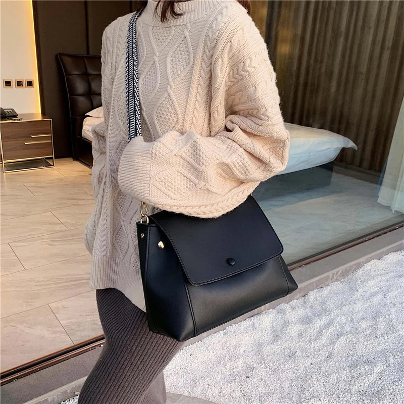 Retro Soft PU Tote Bag