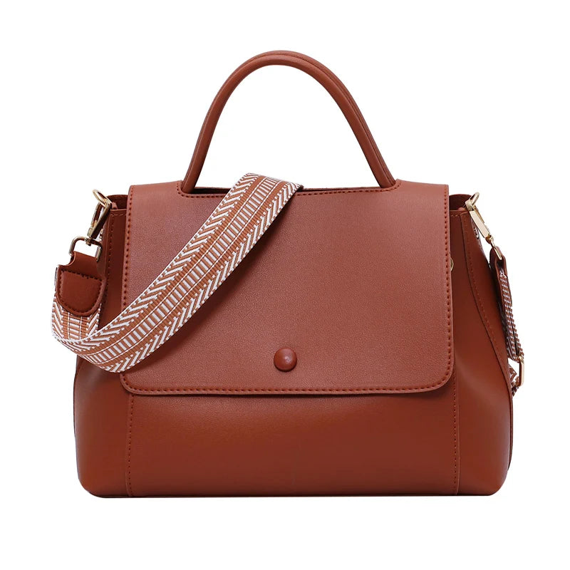Retro Soft PU Tote Bag
